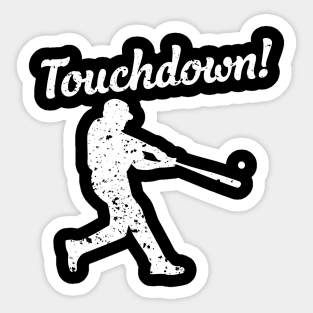 Baseball Touchdown Sticker